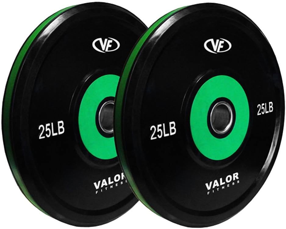 Olympic Bumper Plates for Weight Lifting Strength & Conditioning Cross Training Workouts Sold in Pairs Singles Sets