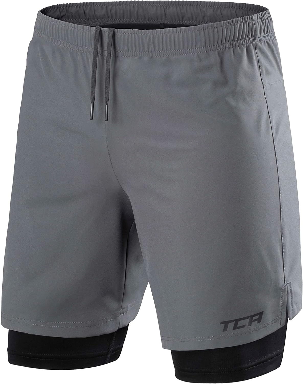 Men'S Ultra 2 in 1 Running Shorts with Inner Compression Short and Zip Pocket