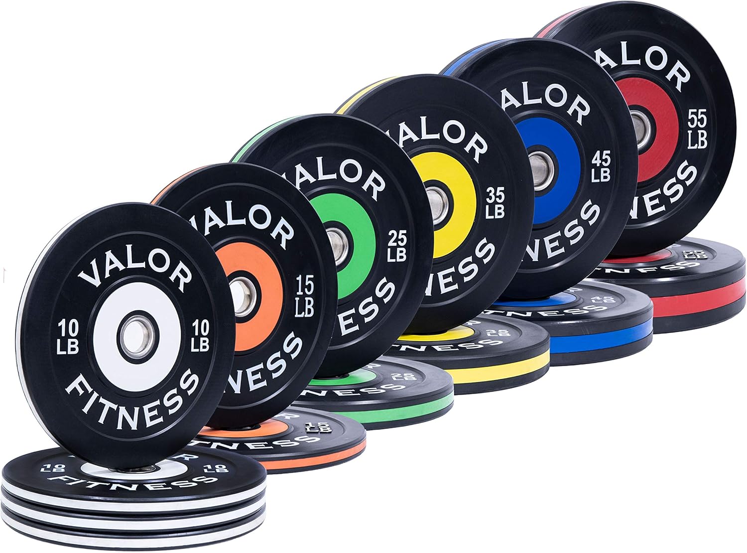 Olympic Bumper Plates for Weight Lifting Strength & Conditioning Cross Training Workouts Sold in Pairs Singles Sets