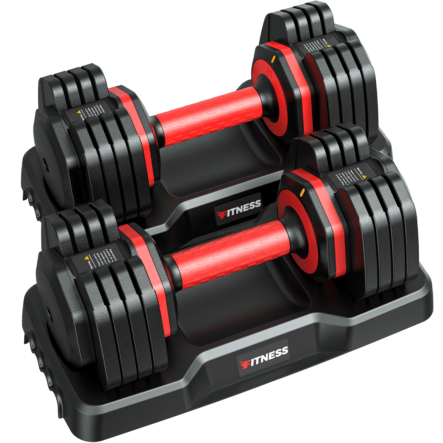 25Lb 5 in 1 Adjustable Dumbbell Free Weights Plates and Rack - Hand Weights for Women and Men - Adjust Weight for Home Gym Full Body Workout Fitness